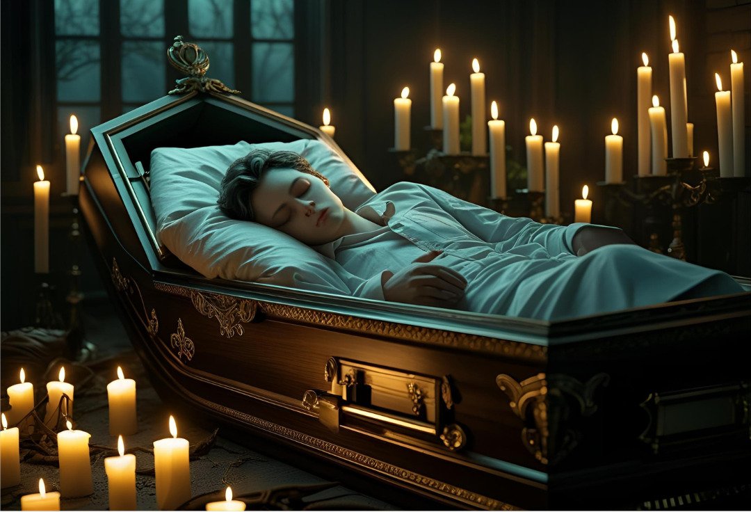 Tidur di peti mati